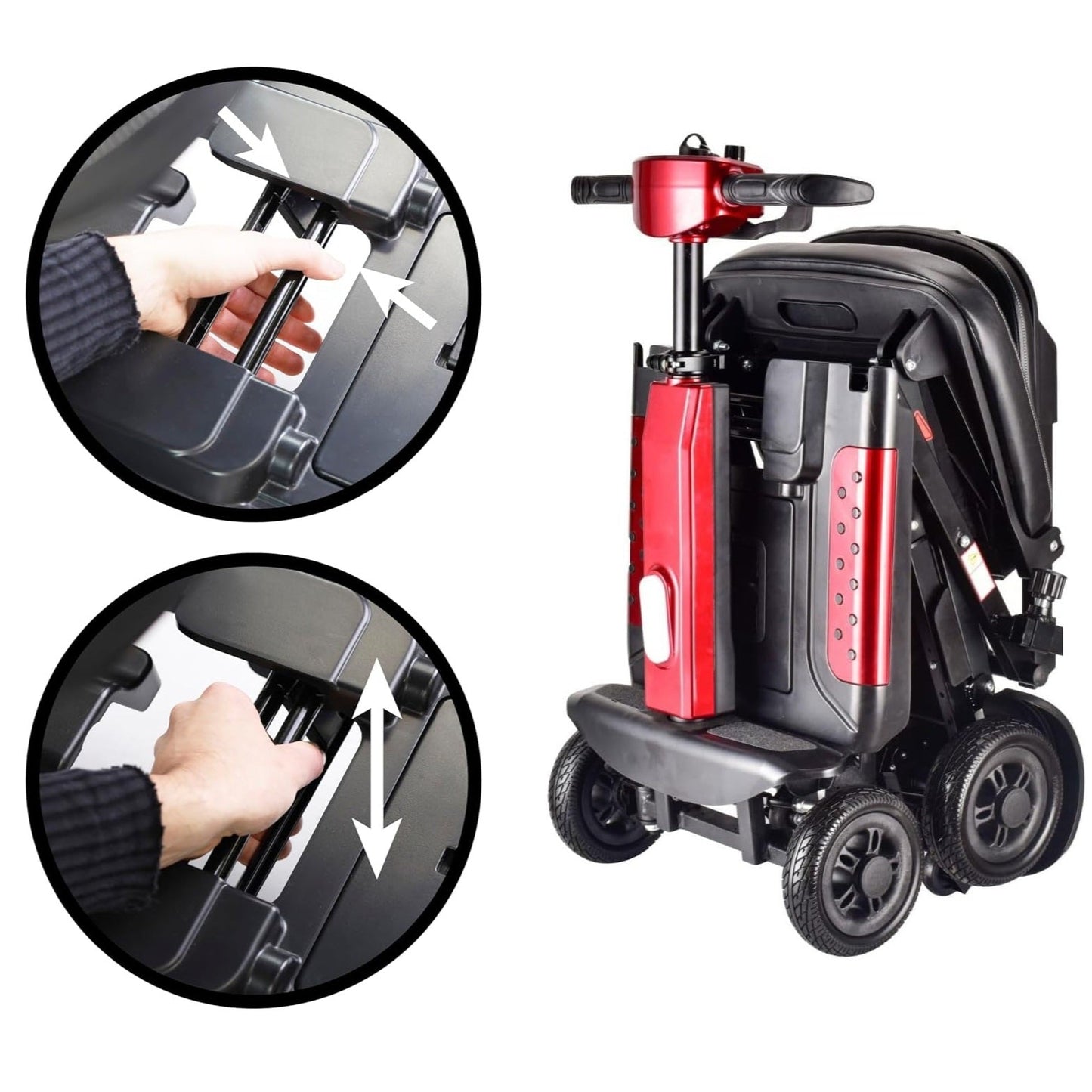 X5 Manual Folding Mobility Scooter With Removable Battery 24kg, Boot Scooter, 12 Miles Range