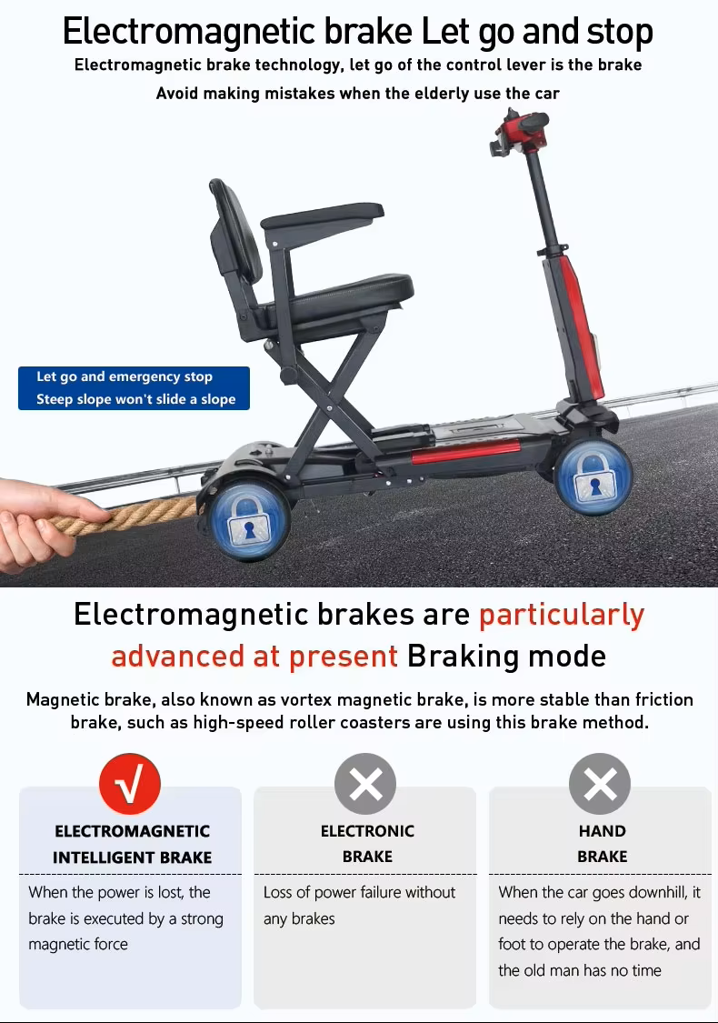 X5 Auto Folding Mobility Scooter With Removable Battery 24kg