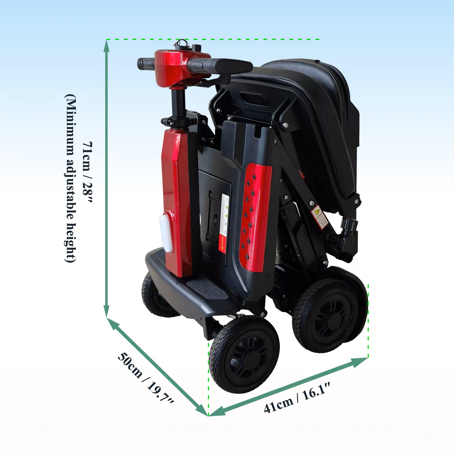 X5 Auto Folding Mobility Scooter With Removable Battery 24kg