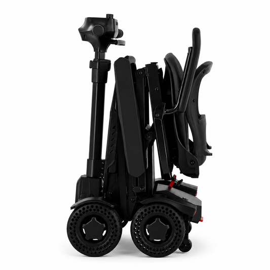 Explorer Auto Folding Mobility Scooter With Removable Battery 24kg, 12 Mile Range
