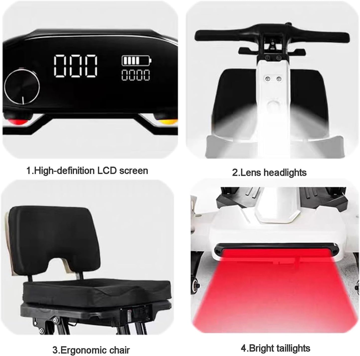 4 Wheel Folding Mobility Scooter, Only 24kg, 250W, SAi Intelligent
