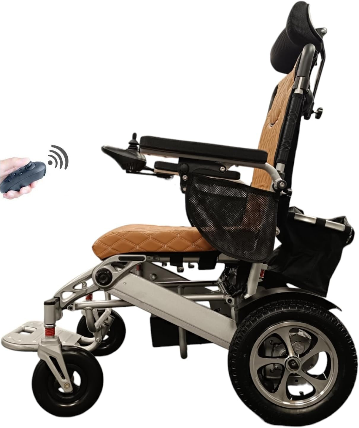 MAX PRO Folding Electric Wheelchair Powerchair With Remote, Reclining