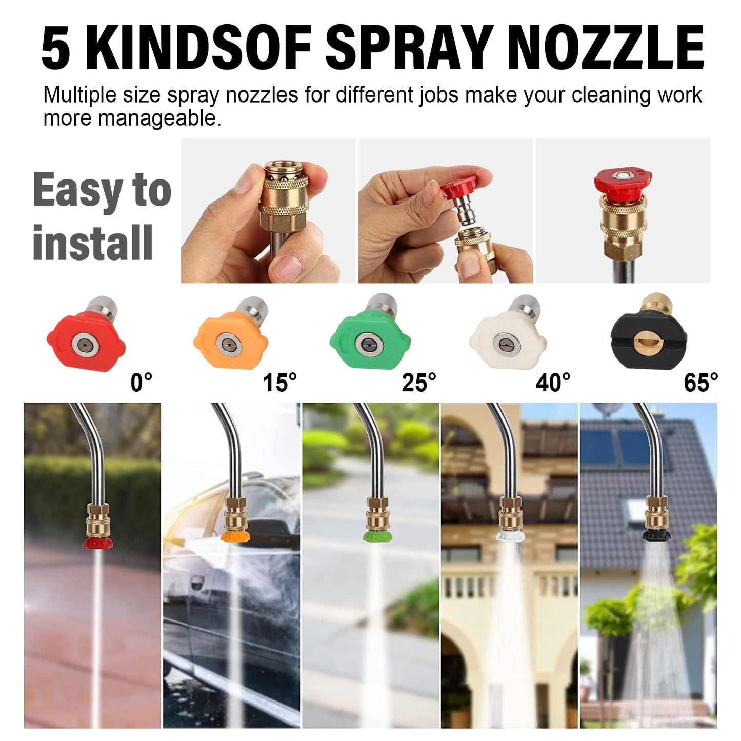 Roof Window Drains Fascia Cleaner Pressure Washer Telescopic Lance 5ft-20ft Full Set