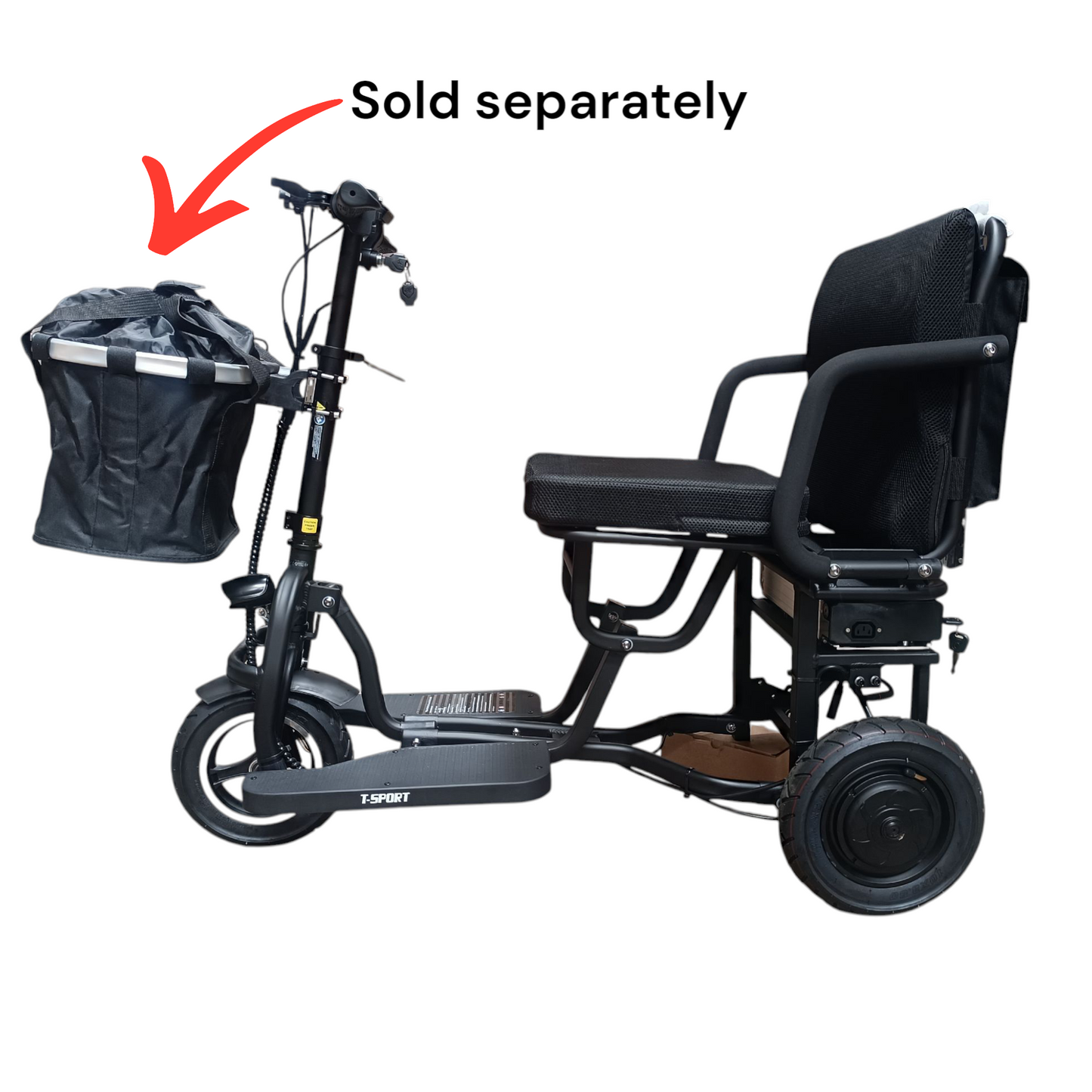 SCOTE-48350 Folding Mobility Scooter 3 Wheel Li-ion Dual Motor 700W, 20 Miles Range