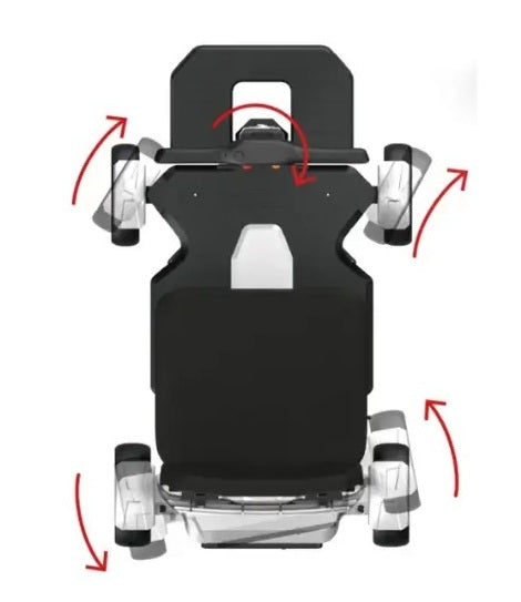 4 Wheel Folding Mobility Scooter, Only 24kg, 250W, SAi Intelligent