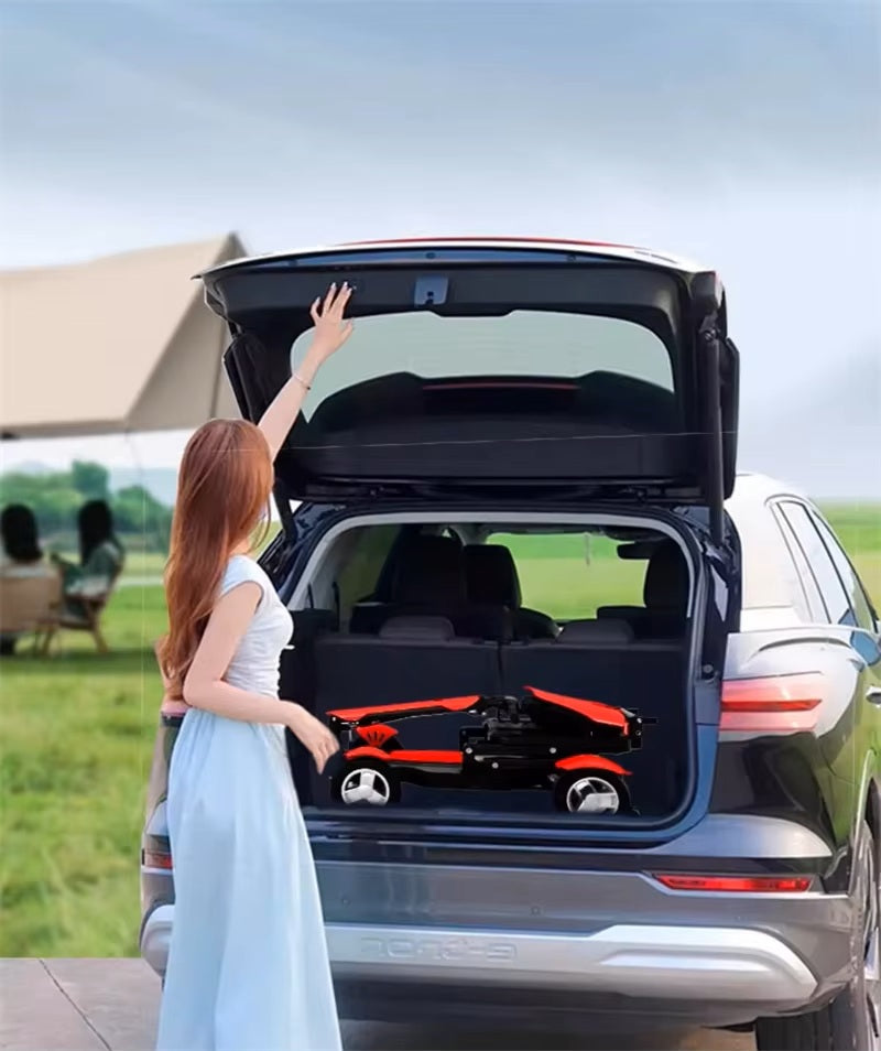 4 Wheel Folding Mobility Scooter, Only 24kg, 250W, SAi Intelligent