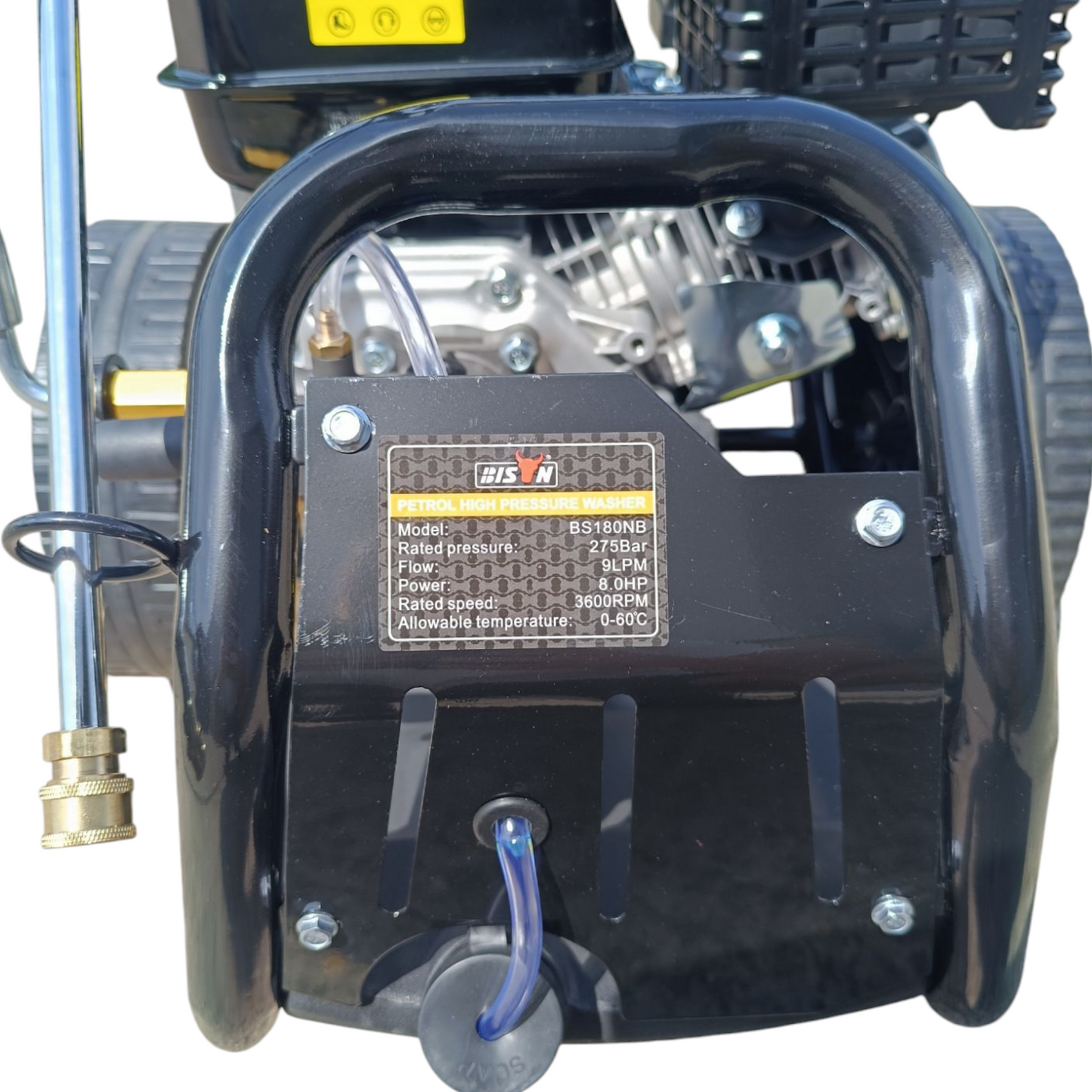 Bison BS-180NB 3950PSI 275 Bar High Pressure Petrol Jet Wash