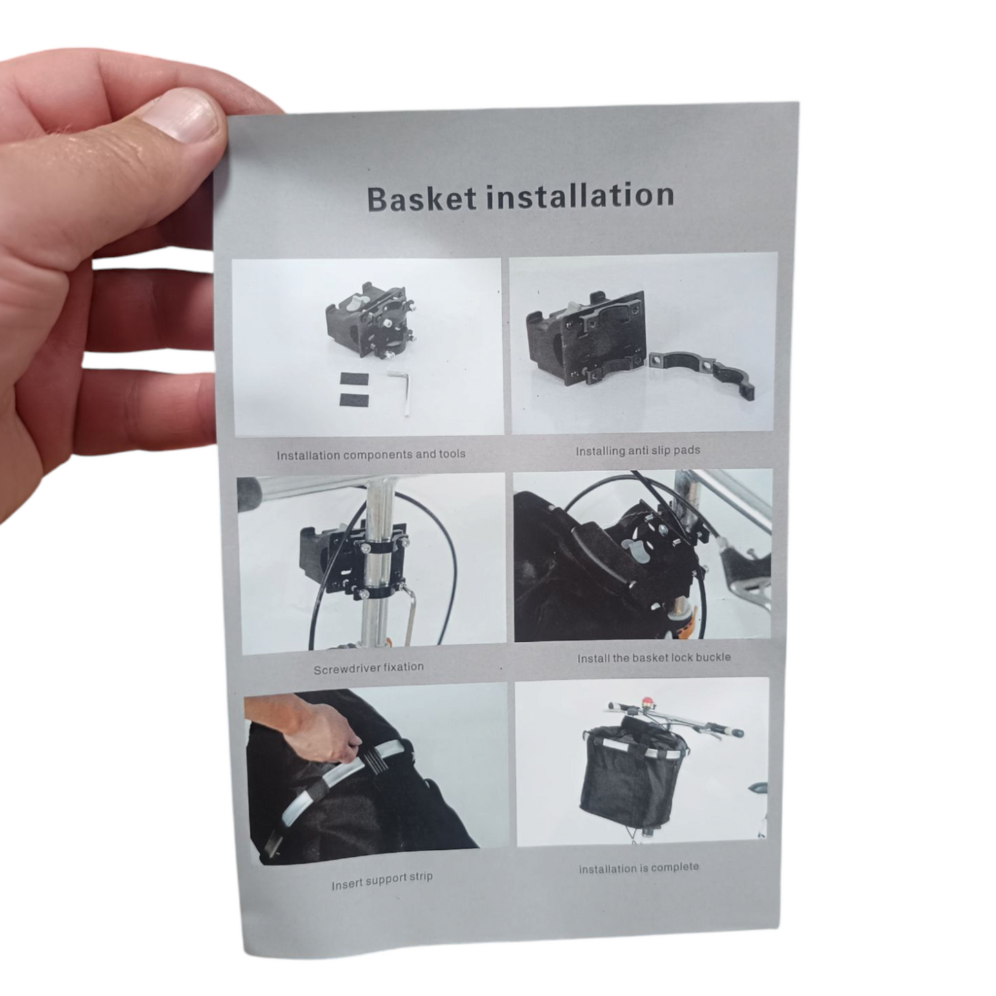 Detachable Front Canvas Basket for Mobility Scooters and Bicycles Carrier Bag Pet Carrier