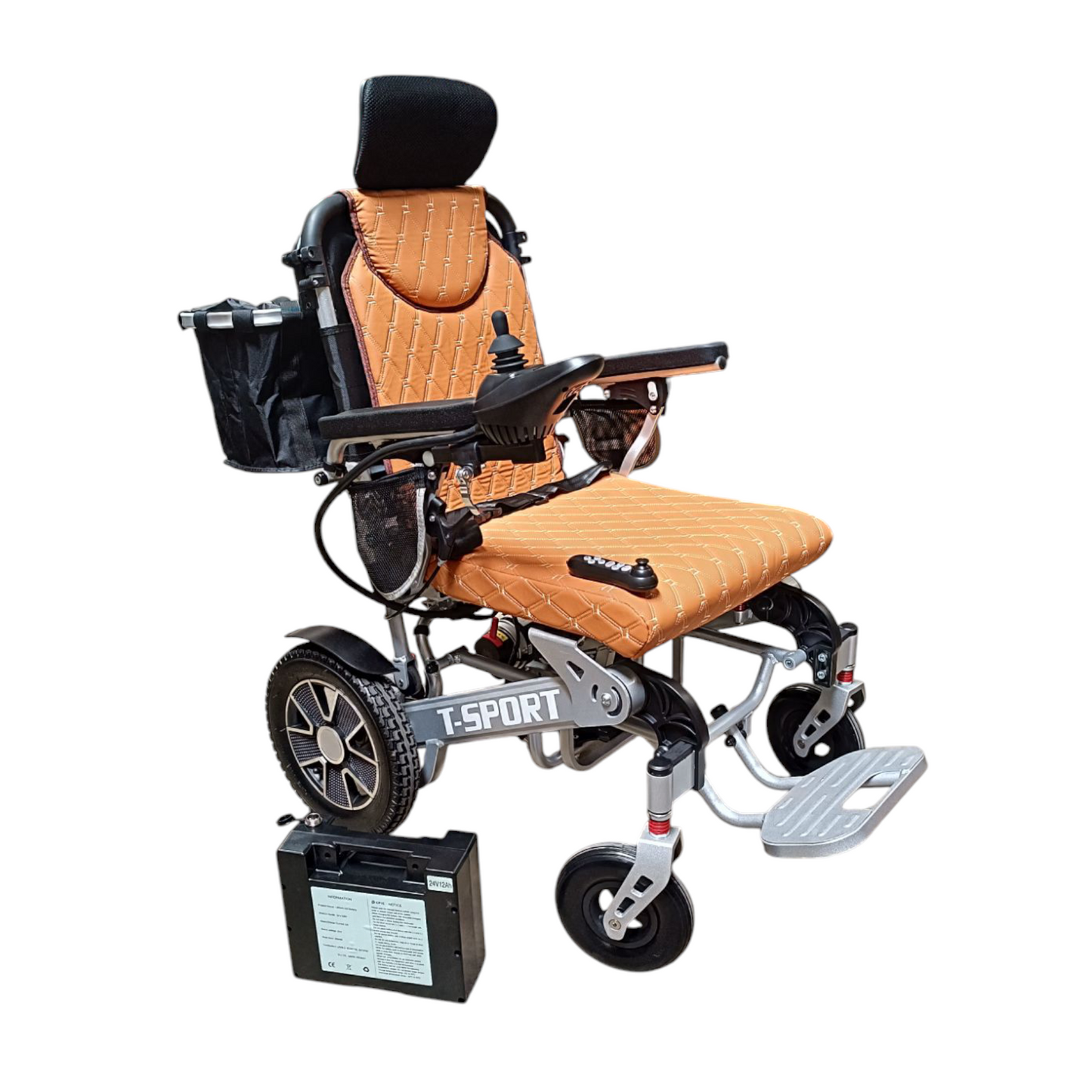 MAX PRO Folding Electric Wheelchair Powerchair With Remote, Reclining