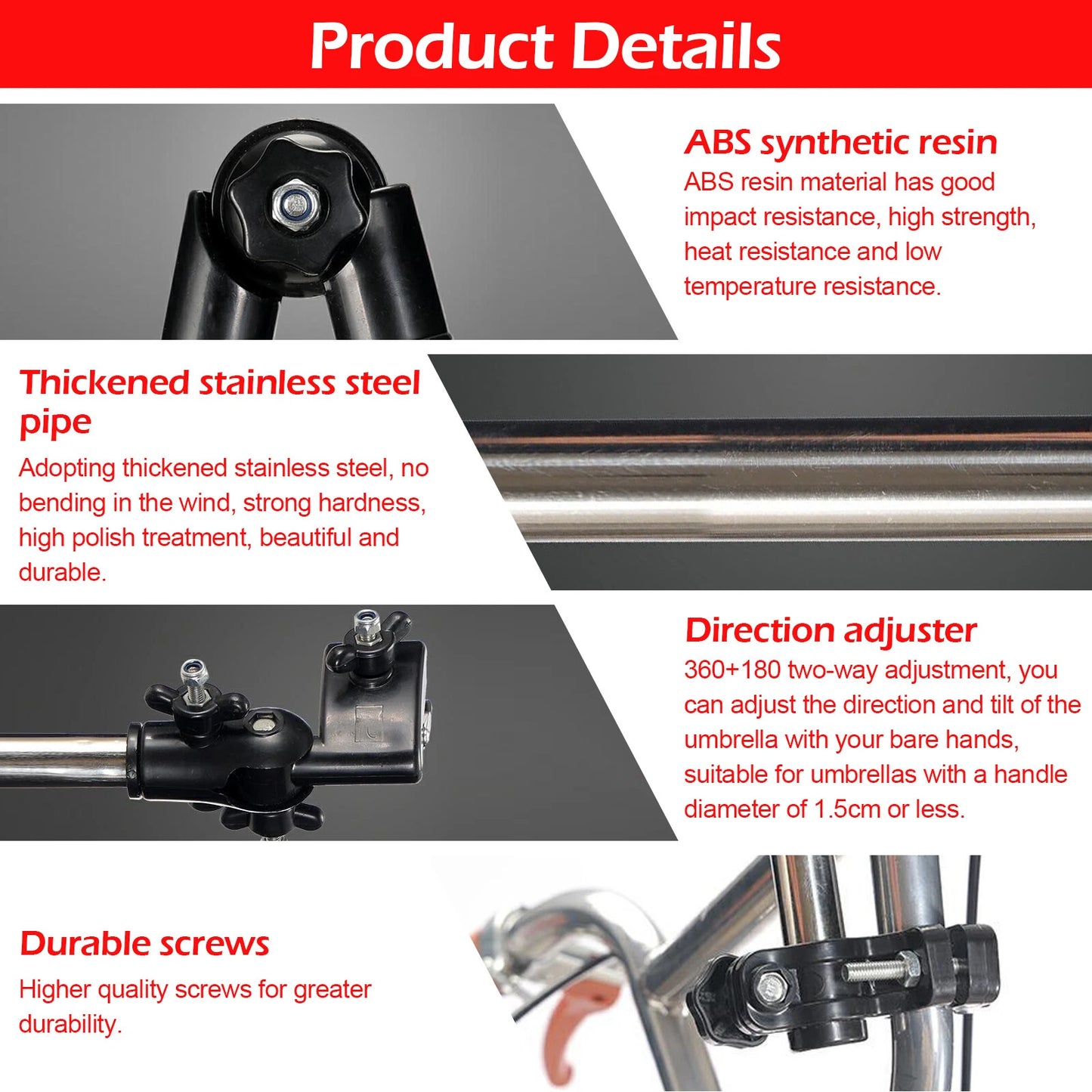 Umbrella Holder For Wheelchair, Mobility Scooter, Powerchair