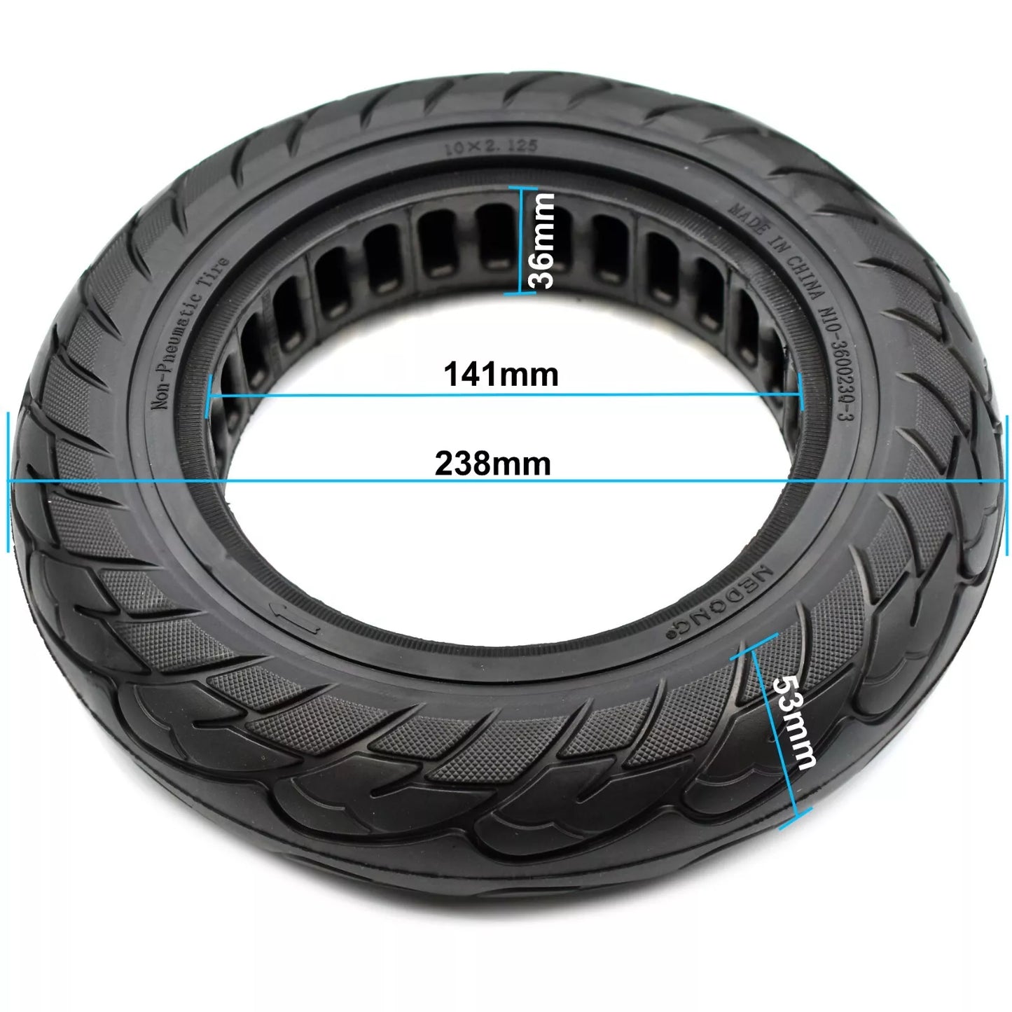 10 x 2.125 Solid Tyre Wheel For T-Sport SCOTE-48350