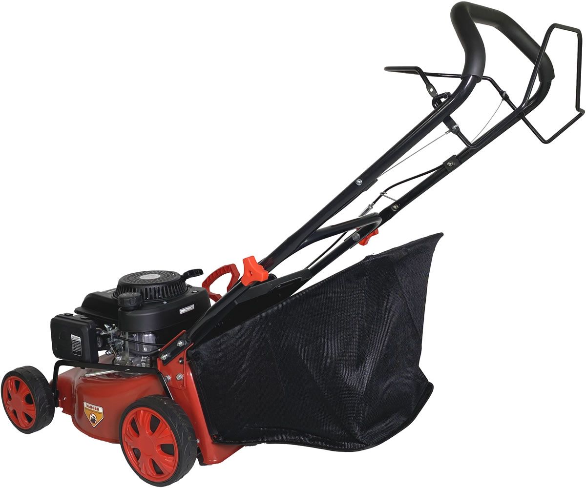 SELF PROPELLED 124.4CC 19" INCH PETROL LAWNMOWER MOWER