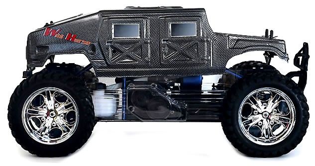 FS RACING 30CC 1/5TH PETROL RC MONSTER TRUCK - HUMMER 2.4GHZ