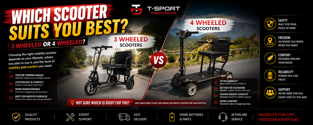Which Scooter Suits You Best 3 wheeled or 4 wheeled?