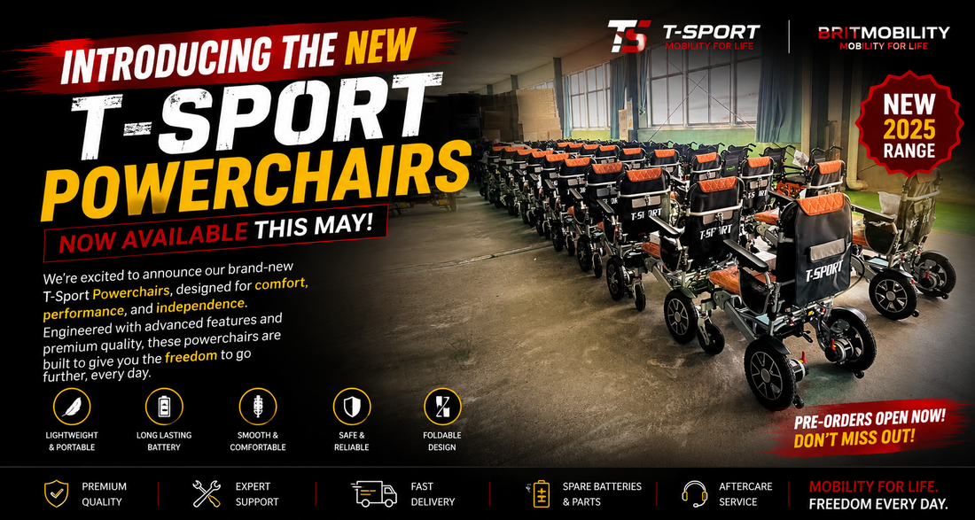 Introducing the New T-Sport Powerchairs: Now Available This May!