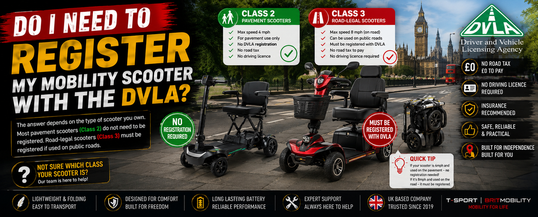 Do I Need to Register My Mobility Scooter with the DVLA?