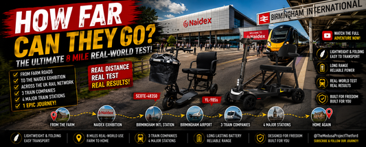 8 Miles, 3 Trains, 4 Stations – The Ultimate Folding Mobility Scooter Test