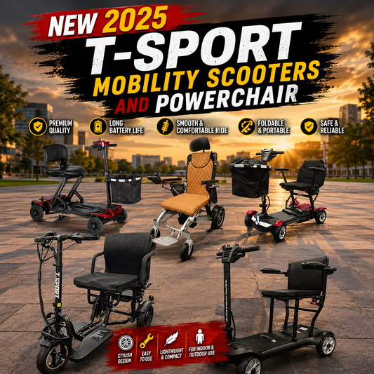 New 2025 T-Sport Mobility Scooters and Powerchair