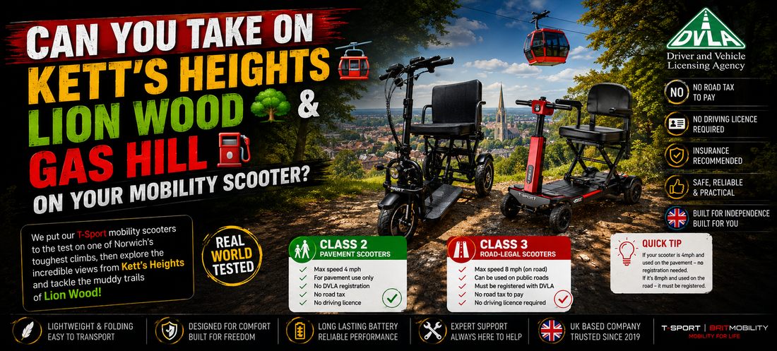 Can Your Mobility Scooter Conquer Gas Hill? Real-World Test at Kett's Heights & Lion Wood
