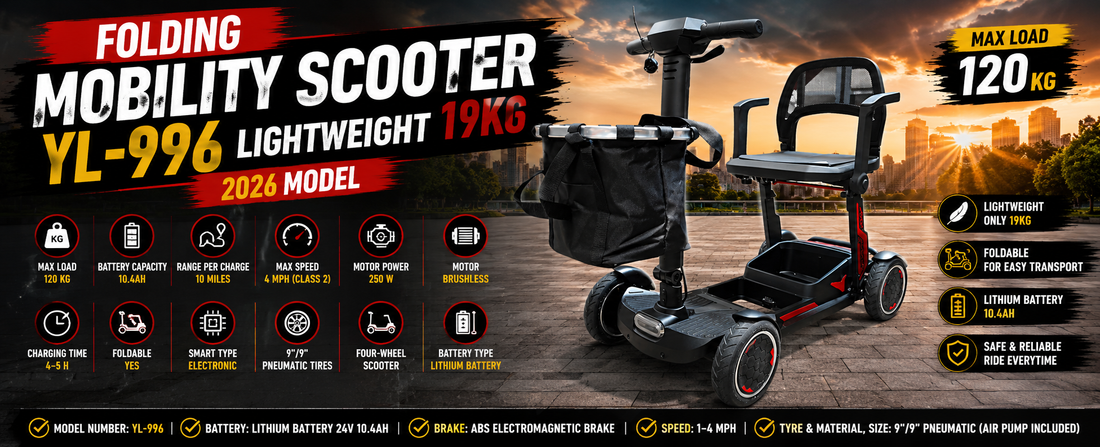 Introducing the New YL-996 Folding Mobility Scooter – Designed for Everyday Freedom