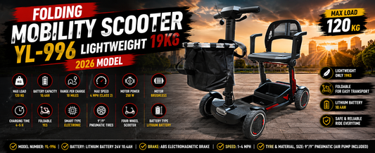 Introducing the New YL-996 Folding Mobility Scooter – Designed for Everyday Freedom