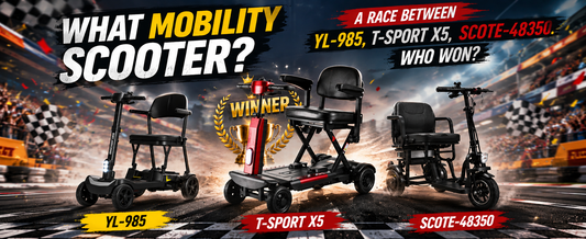 What Mobility Scooter? 🏁 A race between the T-Sport X5, Scote-48350 & YL-985s. Who won?