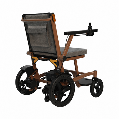 MAGNUM Lightweight Magnesium Folding Electric Wheelchair Powerchair 13 KG, Airline Friendly, Removable Battery