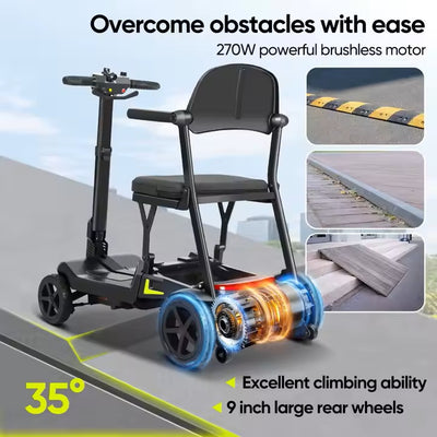 Space Saving Easy Fold Ultra Light 16Kg Mobility Scooter YL-985S