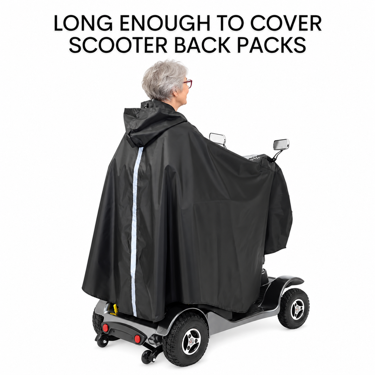Mobility Scooter Cape, Waterproof Rain Poncho Cover for Mobility Scooter and Wheelchair