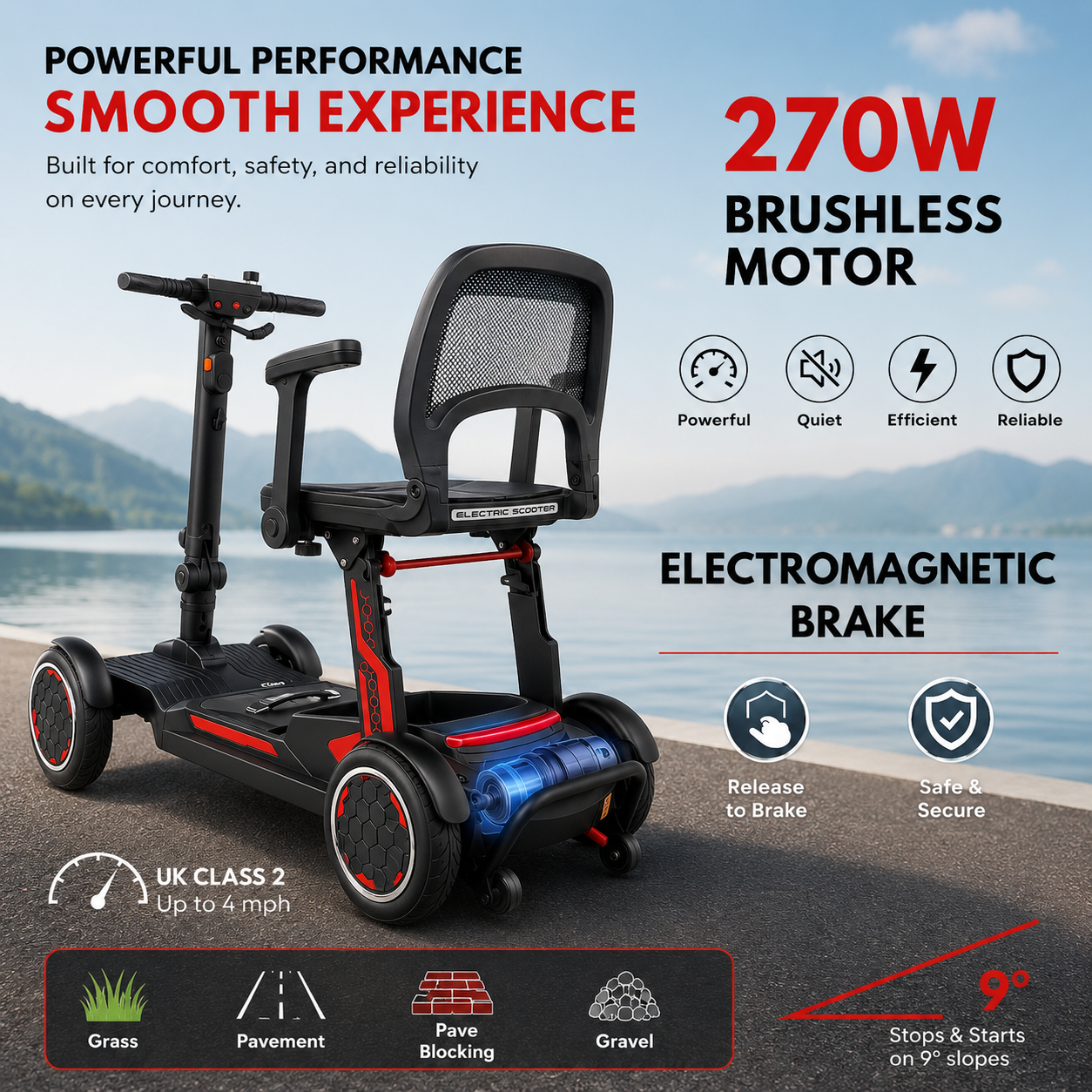 YL-996 Folding Mobility Scooter  Lightweight 19kg 2026 Model