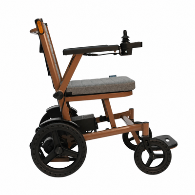 MAGNUM Lightweight Magnesium Folding Electric Wheelchair Powerchair 13 KG, Airline Friendly, Removable Battery