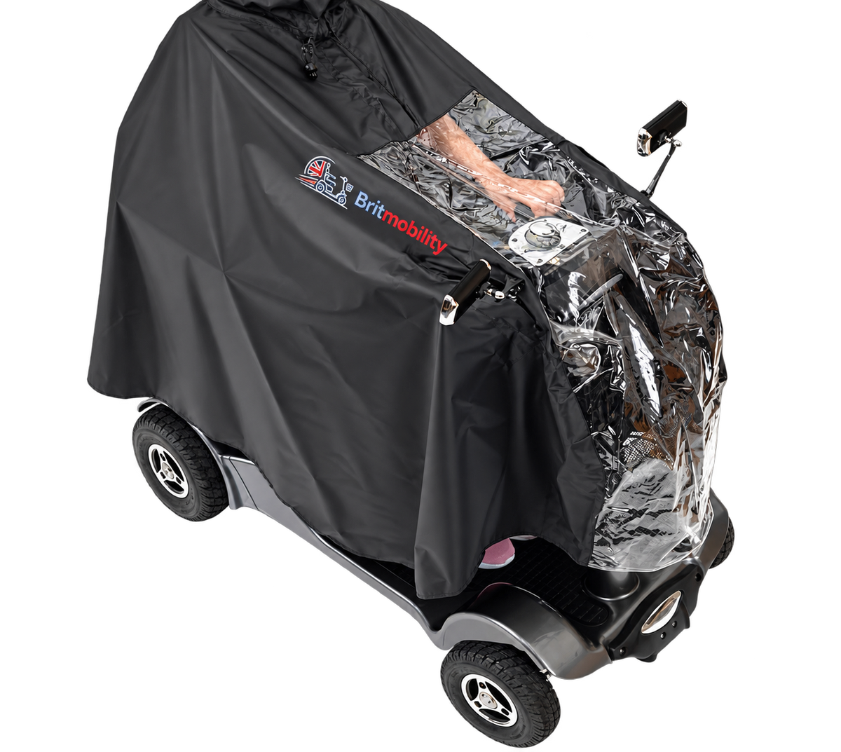Mobility Scooter Cape, Waterproof Rain Poncho Cover for Mobility Scooter and Wheelchair