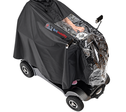 Mobility Scooter Cape, Waterproof Rain Poncho Cover for Mobility Scooter and Wheelchair