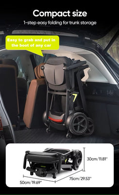 Space Saving Easy Fold Ultra Light 16Kg Mobility Scooter YL-985S