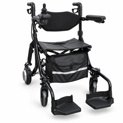 AirWalker Foldable Electric Rollator Powerchair, 500W, Removable Battery