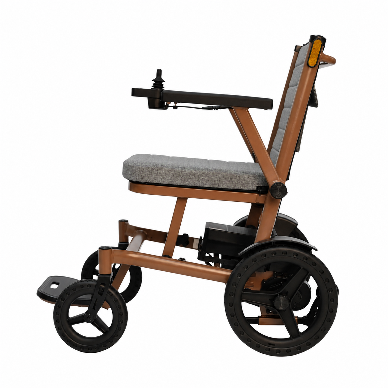 MAGNUM Lightweight Magnesium Folding Electric Wheelchair Powerchair 13 KG, Airline Friendly, Removable Battery