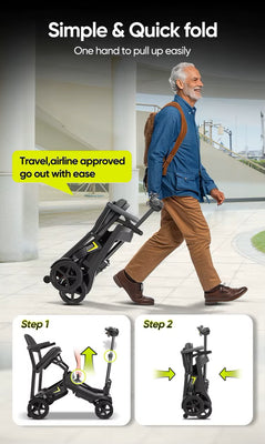 Space Saving Easy Fold Ultra Light 16Kg Mobility Scooter YL-985S