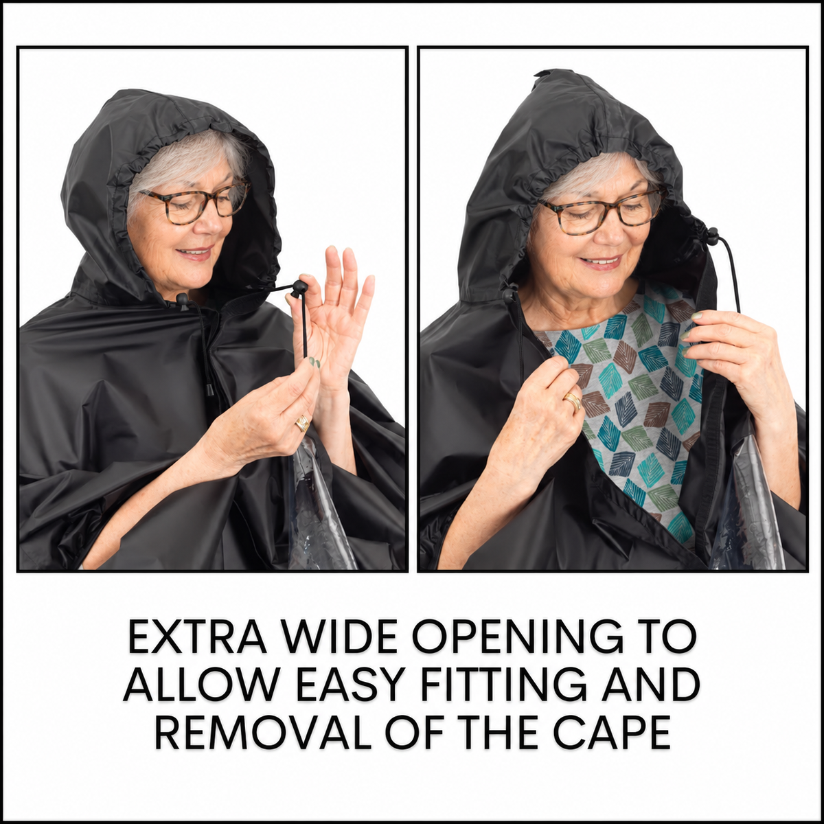 Mobility Scooter Cape, Waterproof Rain Poncho Cover for Mobility Scooter and Wheelchair