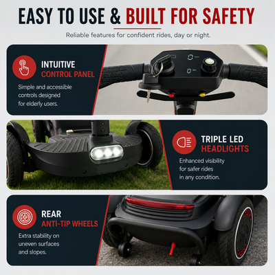 YL-996 Folding Mobility Scooter  Lightweight 19kg 2026 Model