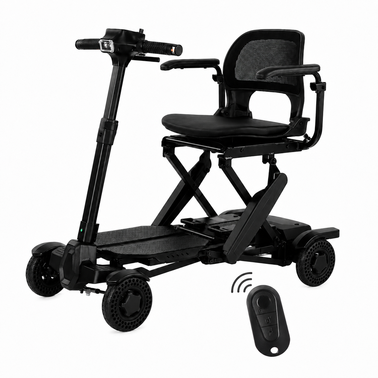 Explorer Auto Folding Mobility Scooter With Removable Battery 24kg, 12 Mile Range