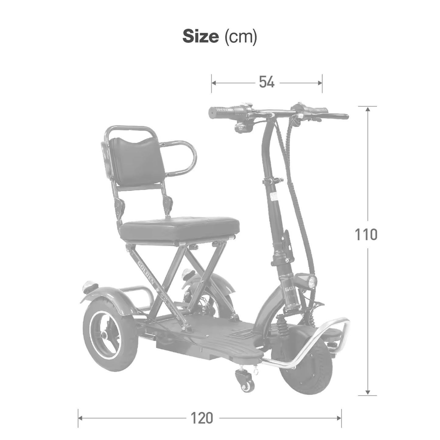 The Easy Folding 3 Wheel Mobility Scooter