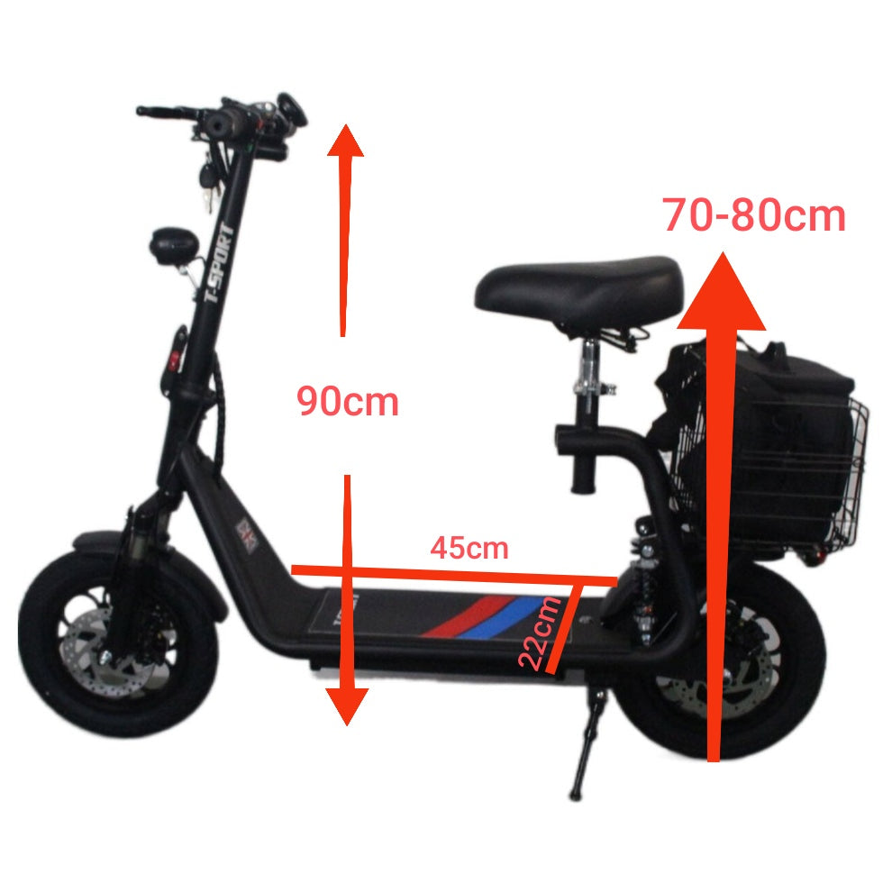 Electric Scooter 12" for Adults, 25-30 Miles Range, Folding, 3 Speed Modes