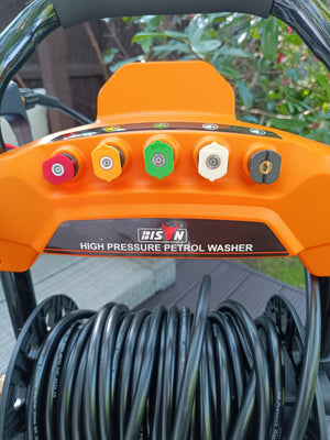 Bison 4 Stroke Petrol Pressure Washer Jet Wash