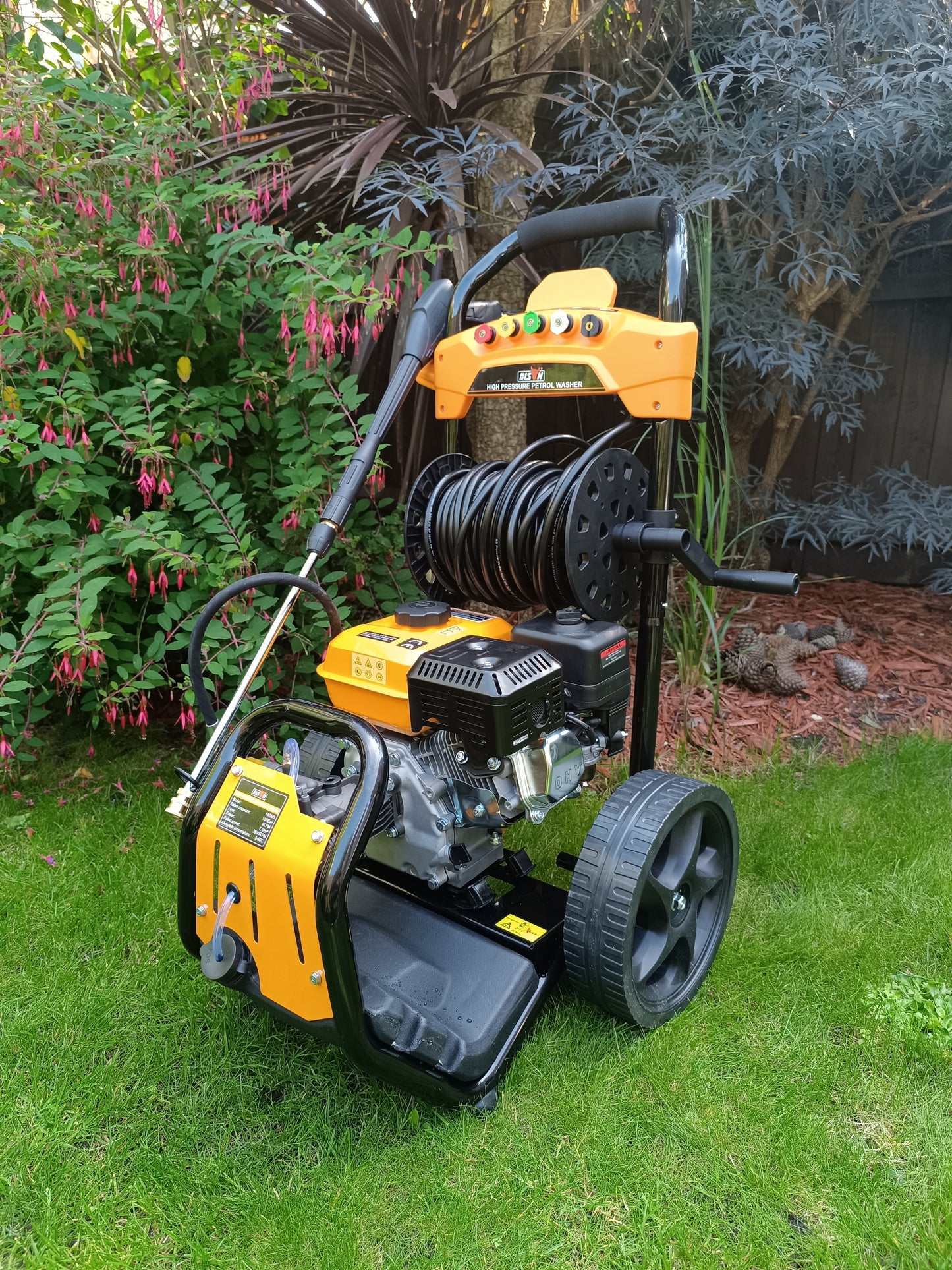 Bison 4 Stroke Petrol Pressure Washer Jet Wash