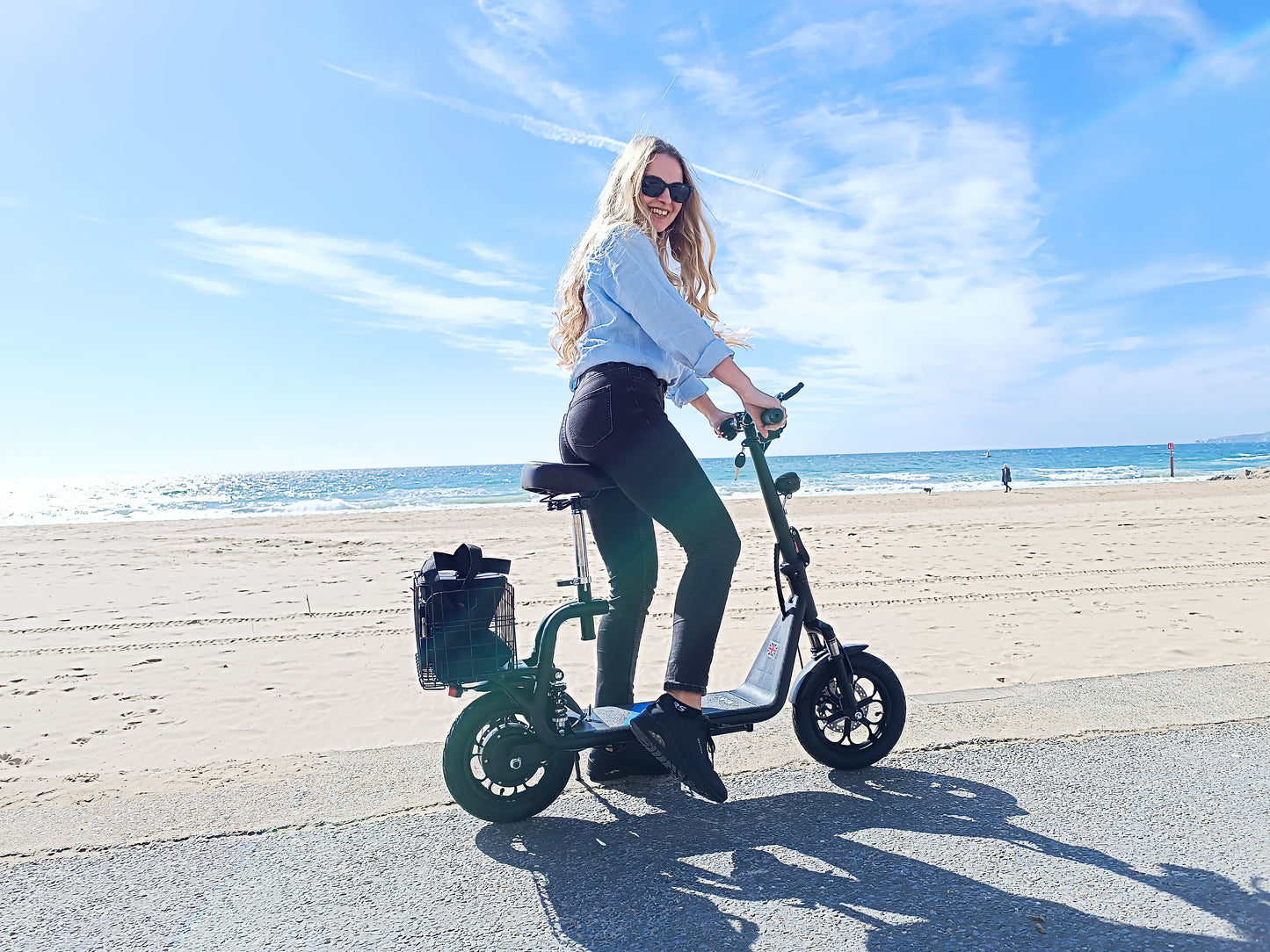 Electric Scooter 12" for Adults, 25-30 Miles Range, Folding, 3 Speed Modes