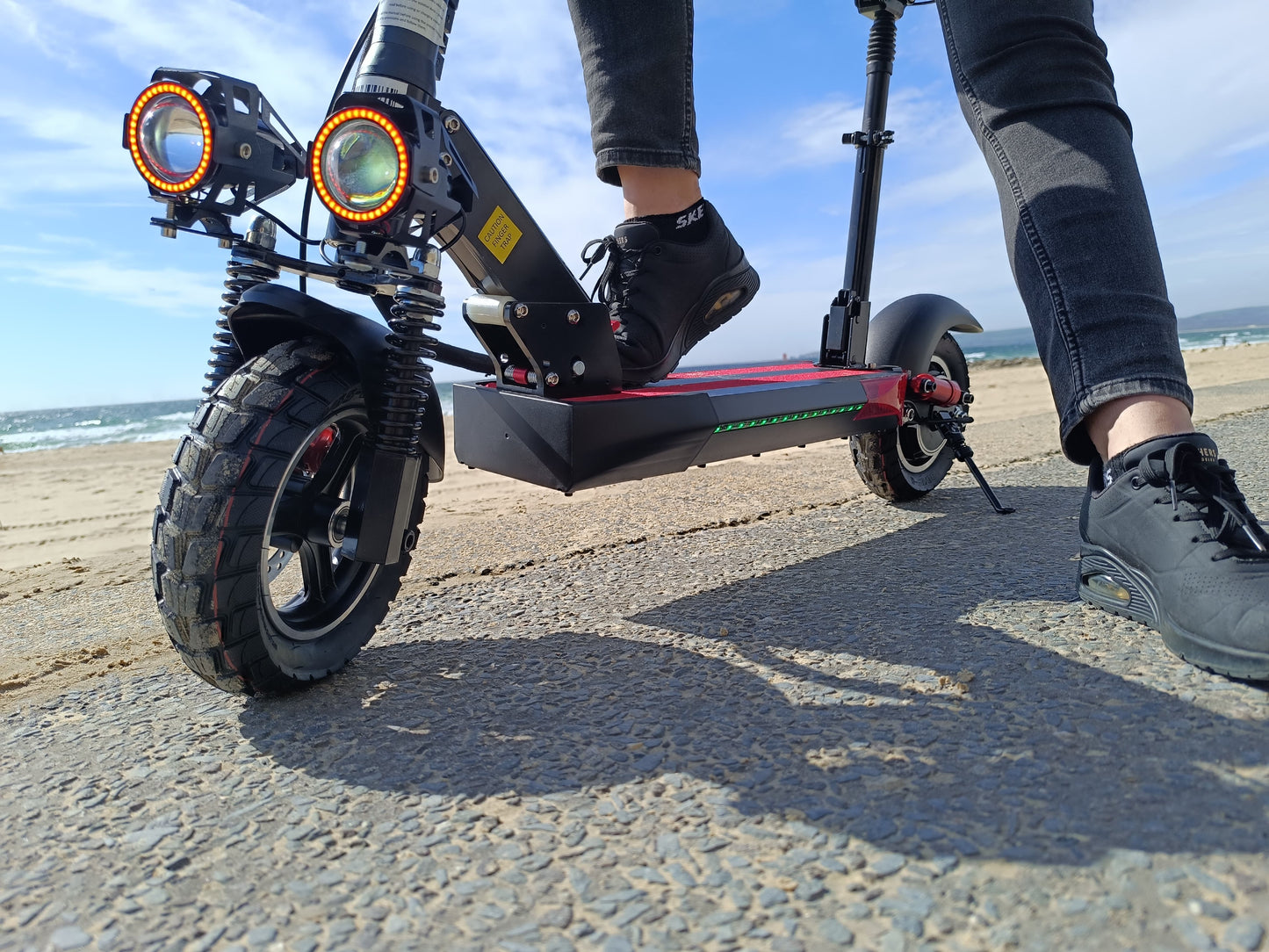 Electric Scooter With Seat for Adults, 20 Miles Range, Folding, 3 Speed Modes M4