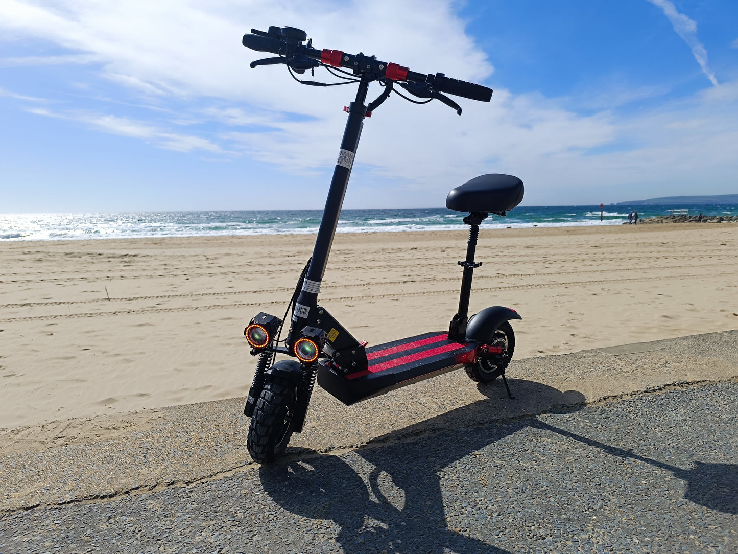 Electric Scooter With Seat for Adults, 20 Miles Range, Folding, 3 Speed Modes M4