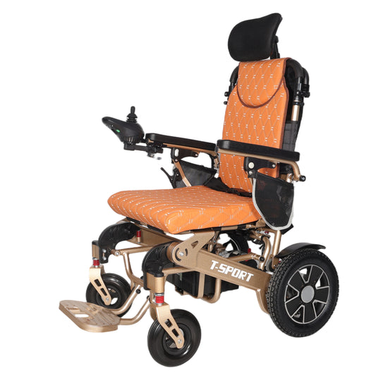 MAX PRO Folding Electric Wheelchair Powerchair With Remote, Reclining