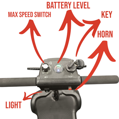 Mobility Scooter 18 Kg Lightweight Folding 270W 12Ah Detachable Li-ion Battery