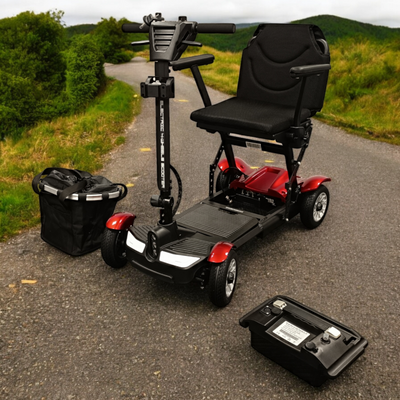 Mobility Scooter Folding With Detachable Li-ion Battery Lightweight 19KG UK